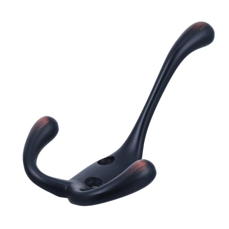 

1pc Durable Iron Curtain Hanger Clothes Hat Door Hanger Wall Mounted Hook