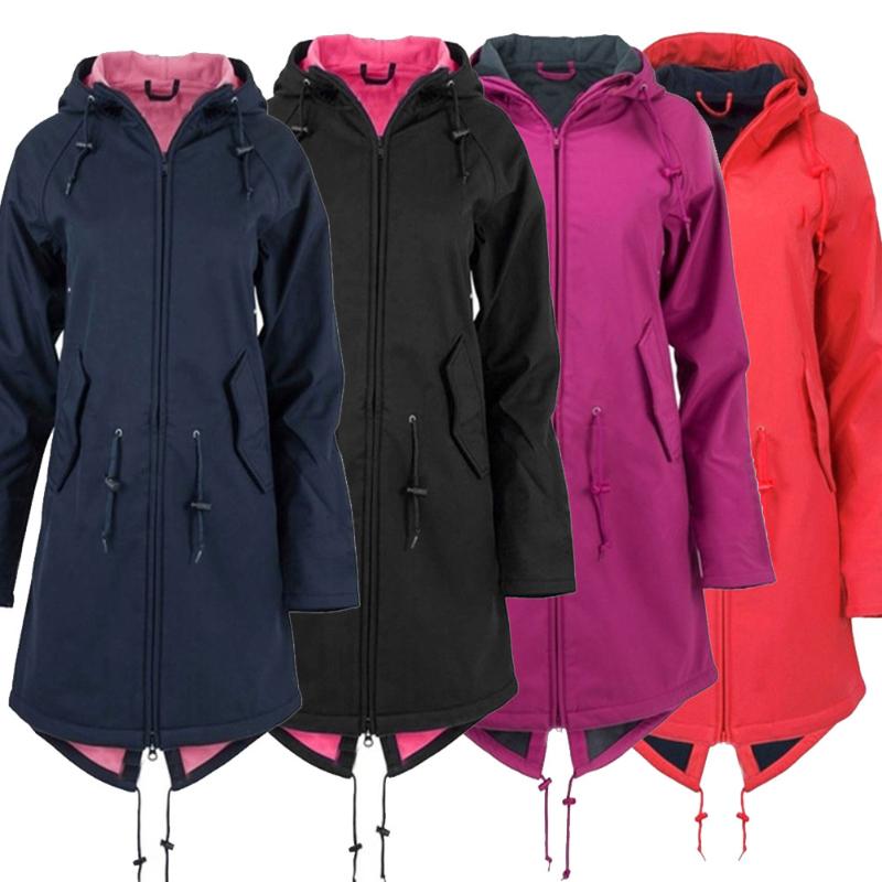 

Women Velvet Hooded Jackets Keep Warm Thick Mid-length Outdoor Windproof Sunscreen Fashion Jackets Coat New arrival J55, Black