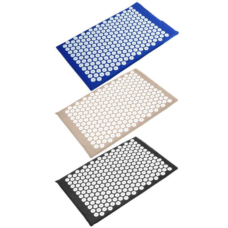 

New FashionYoga Mats Nonwoven Sponge Acupuncture Massage Mat Spike Massage Yoga Cushion Relieve Body Back, Red