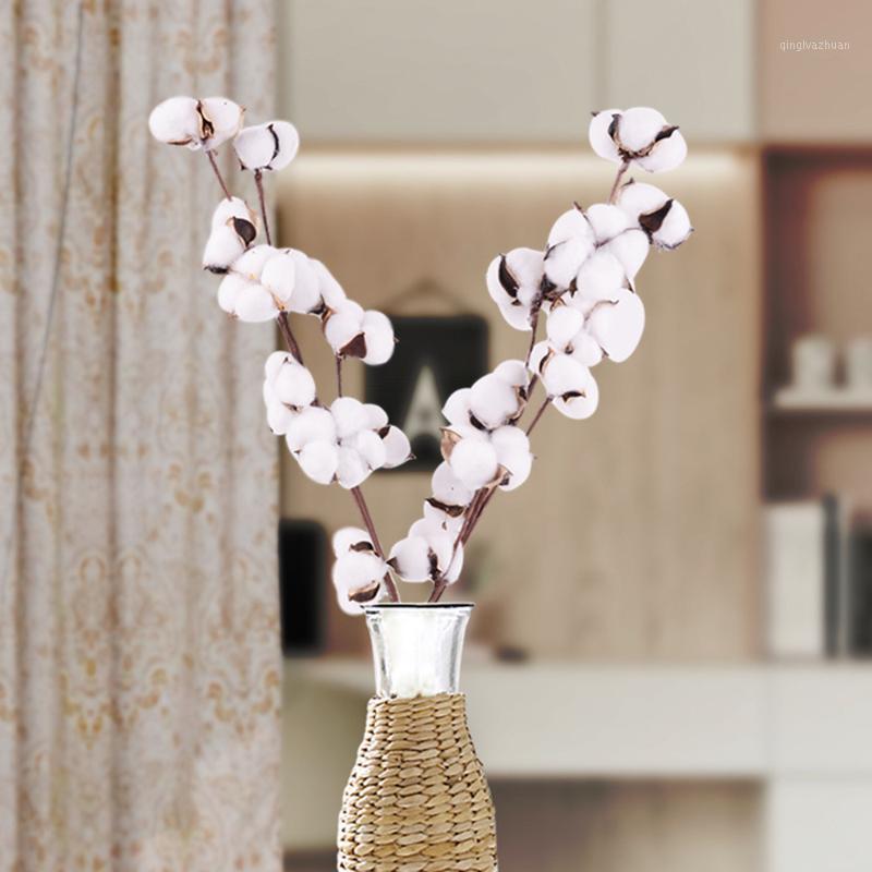 

Cotton Flower Bunches Party Home Wedding Artificial Floral Decoration for Home Garden Office Party Fake Flower Cotton Branch1, 01