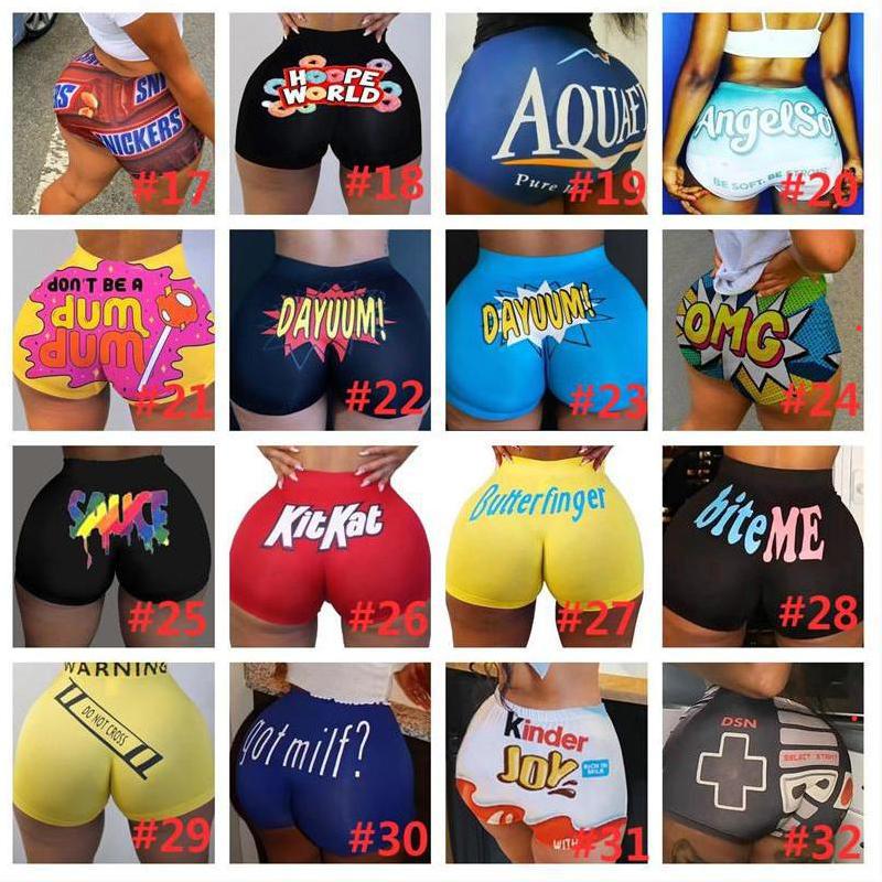 

Womens Shorts Letter Camouflage Print Shorts Summer Casual High Waist Bike Short Sports Outdoor Pants Sportswear Girls Exercise, #26