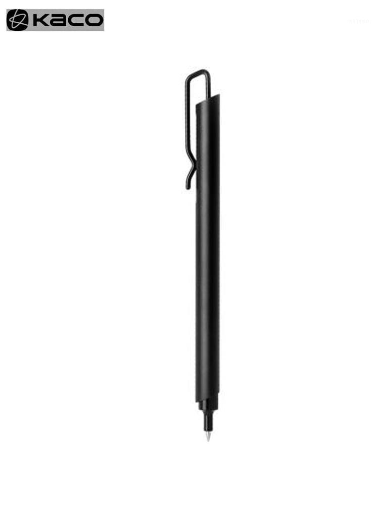 

KACO Clip Metal Sign pen 0.5MM Black Ink Gel Pen KACOGREEN With Clip New Design For Office Business With Box1