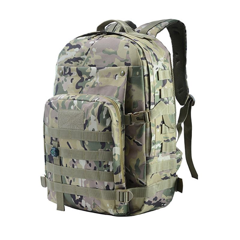 

Tactical Backpack Outdoor Travel Hiking Camping Hunting Bag Molle Army Assault Bag Waterproof Camouflage Rucksack Soft, Black