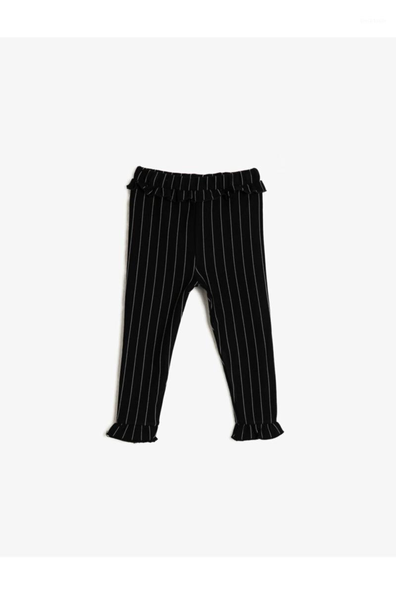 

Koton Women Black Frilly Striped Track Suit six1, Black/02n