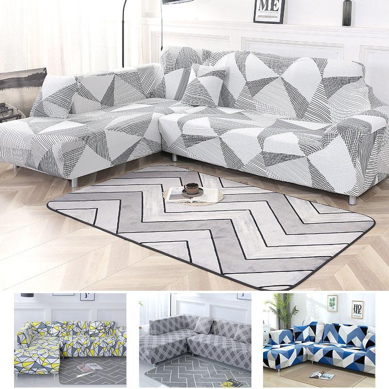 

Grey Color Sofa Cover Elastic Sectional Couch Cover Order 2 Pieces Sofa If L-style Sectional Corner capa de1