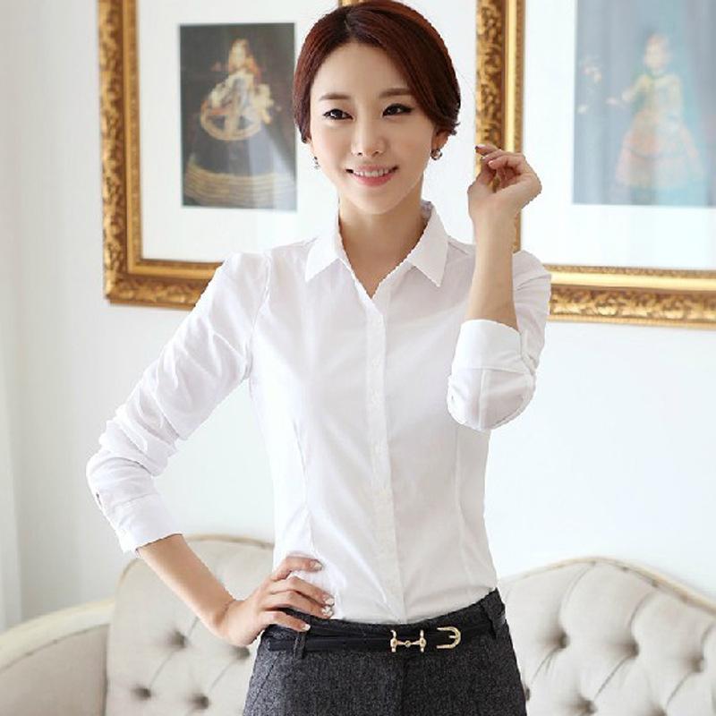 

Spring and autumn Korean style shirt women multi-color shirt ladies professional wear large size long-sleeved bottoming, 2225qsa9x