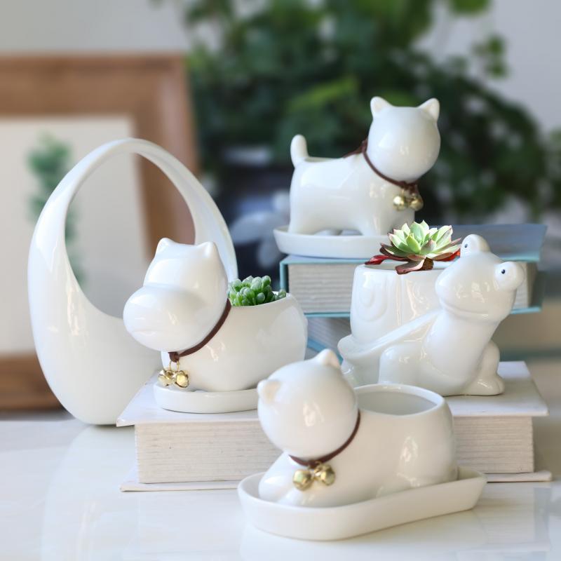 

Creative Garden Decor Dog Flower Vase Flower Pots Planters Terrible Gift