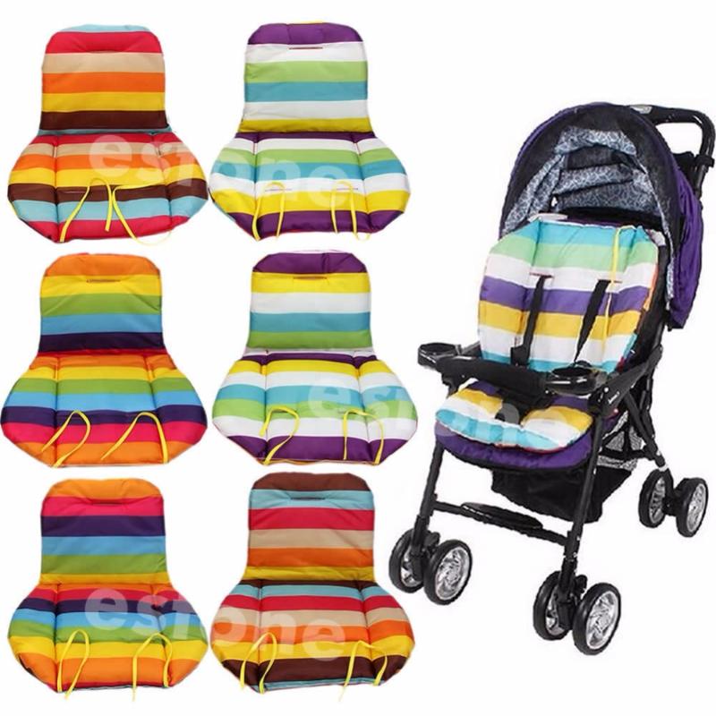 

Baby Stroller Waterproof Cushion Pad Pram Padding Liner/Car Seat Pad Rainbow