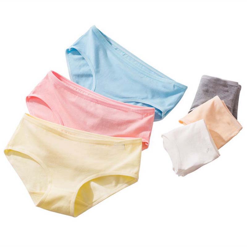 

10Pcs/lot Mid-Rise Underwears Cotton Panties Women Stretchable Elastic Seamless Pants Lingerie Femme Milk Fiber Panty Women's Intimates