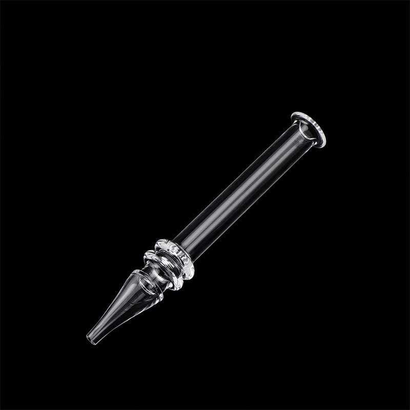 

5 Inches Quartz Dab Straw Portable Pen Style Dab Heat Fast Mini NC Clear Quartz Tips Dab Tube For Wax Smoking Rigs
