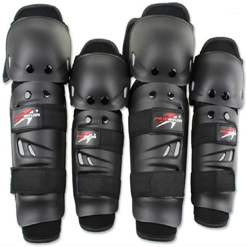 

Adult four-piece motorcycle knee pads shin guards protective pad protective gear bicycle racing equipment1