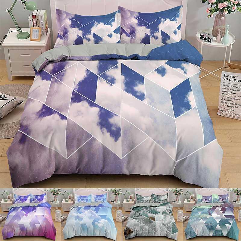 

3D Printed 2/3Pcs Cotton Duvet Cover and Pillow Case Bedding Sets EU/US/AU/UK Single  Full Queen King Size1, H199