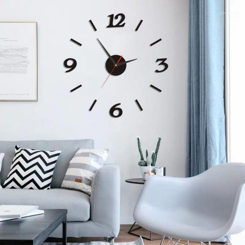 

Wall Clock/Modern 3D DIY Numerals Mirror Surface Wall Clock Sticker Home Office Room DIY Decor/Stickers,Modern,Decal1