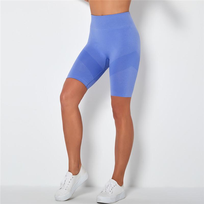 

Seamless Biker Shorts Women Solid Push Up Fitness Shorts High Waist Clothing Workout Comfortable Female Clothing Clothes, Black