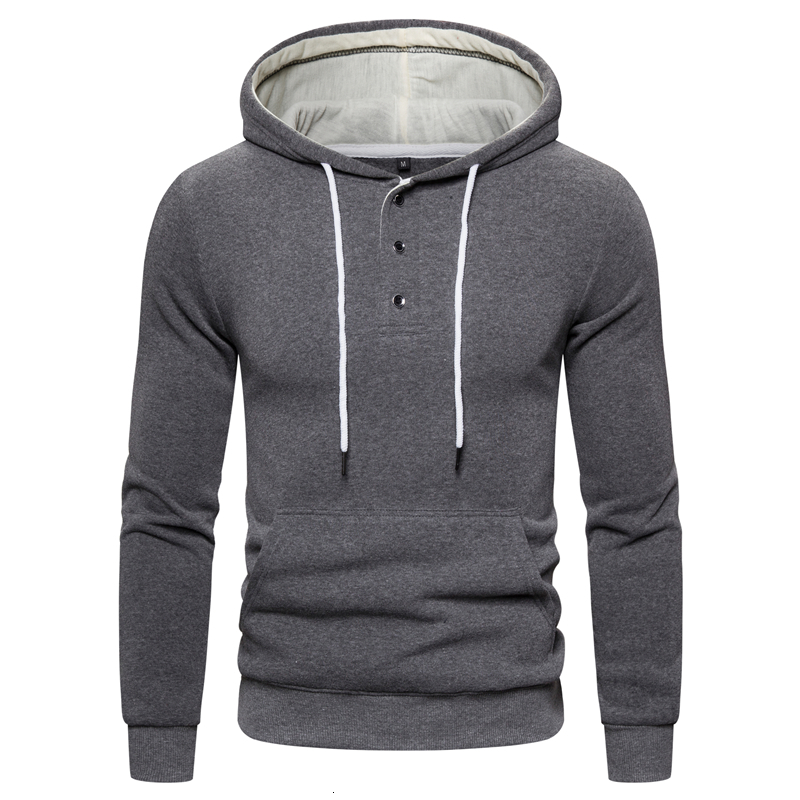 

2021 New High Quality Spring for Men's Simple Solid Fashion Sweatshirts Male Casual Hoodied Thick Wool R16o, Navy