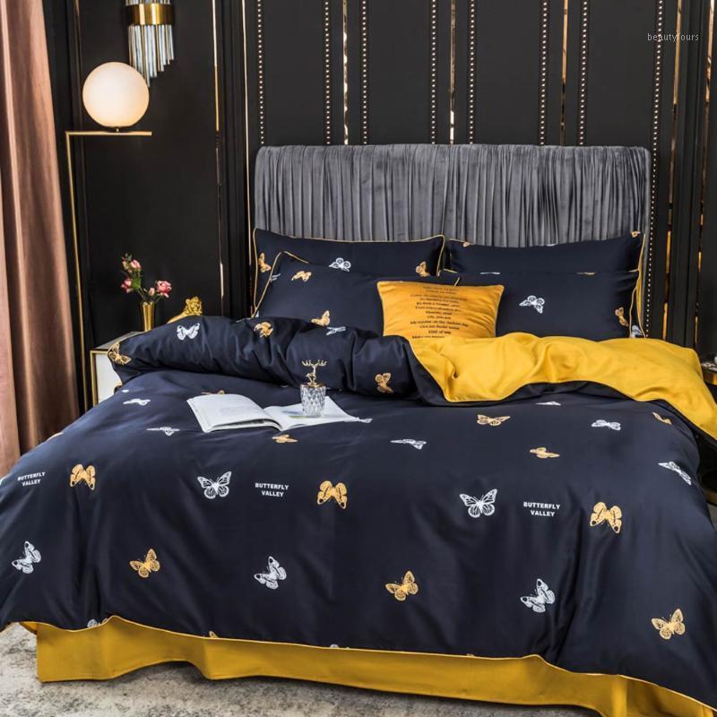 

Svetanya Silkly Egyptian Cotton 600TC Bedding Set Printed Linens Sheet Pillowcase Duvet Cover1, 20202217