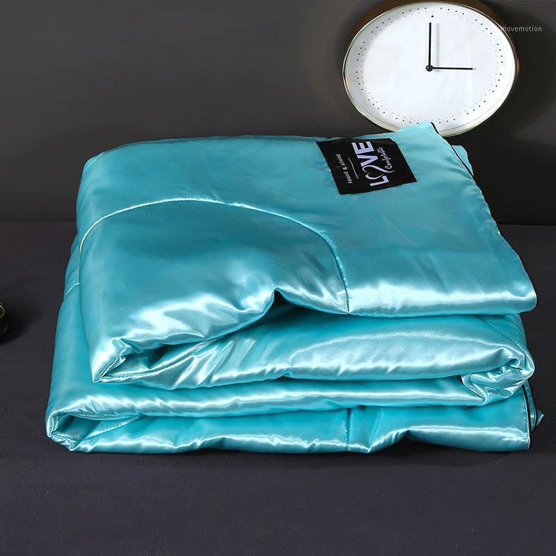 

40Washable Ice Silk Summer Air Conditioning Comforter Quilt Blanket for Bed Sofa for Children Adults Queen King1, Purple