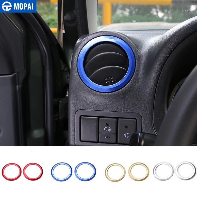 

MOPAI Interior Mouldings Car Air Conditioning Vent Outlet Decoration Cover Ring Stickers for Jimny 2007 Up Accessories1