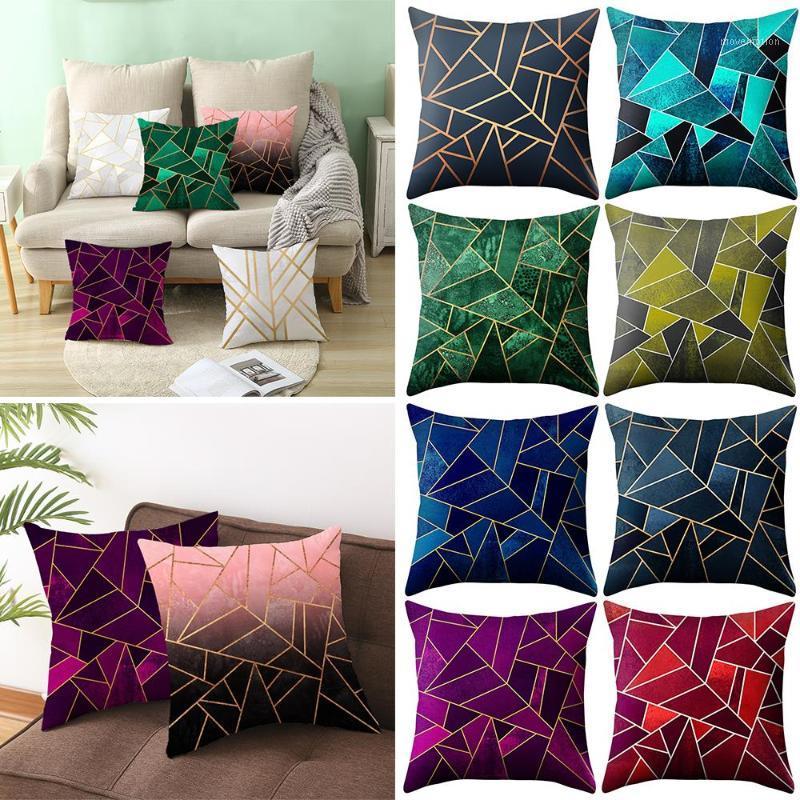 

1PCS 45x45cm Cushion Cover Geometric Printed Throw Pillow Cover Pillowcase Home Decoration Sofa Bed Accessories Colorful ^ Pillow Case1