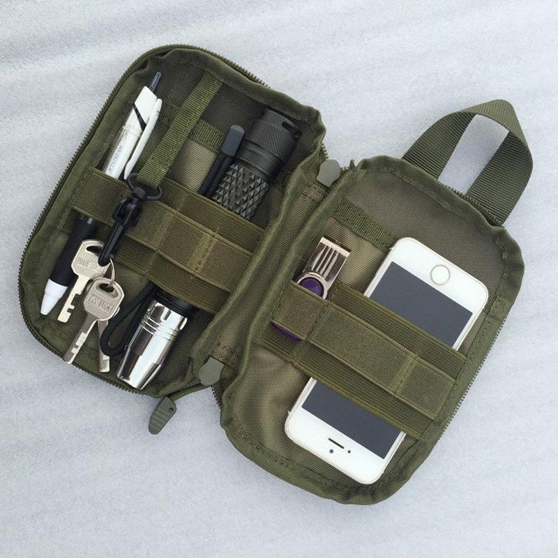 

Outdoor 1000D Nylon Bag Tactical Waist Fanny Pack Mobile Key Phone Case Mini Tools Pouch Sport Bag1, Ag