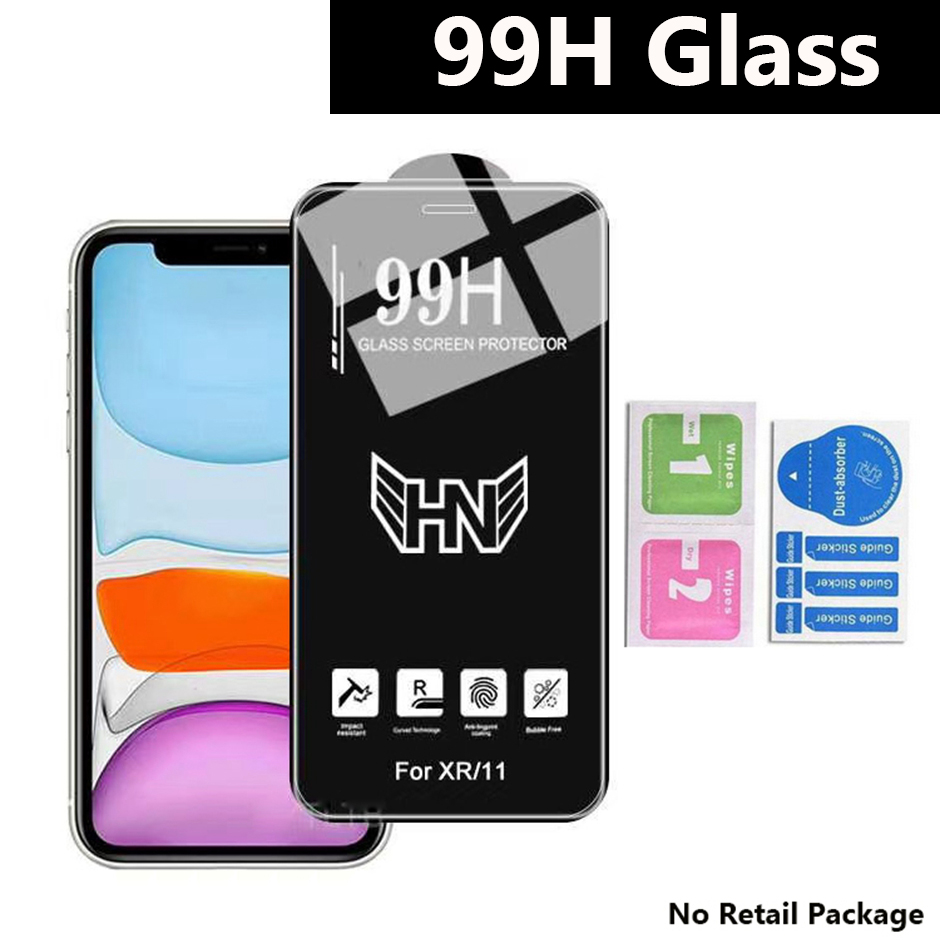 

99H High Quality Tempered Glass Phone Screen Protector For iPhone 12 mini pro max 11 xr xs 7 8 Samsung A01 A11 A21 A31 A41 A51 A71 A81 A91