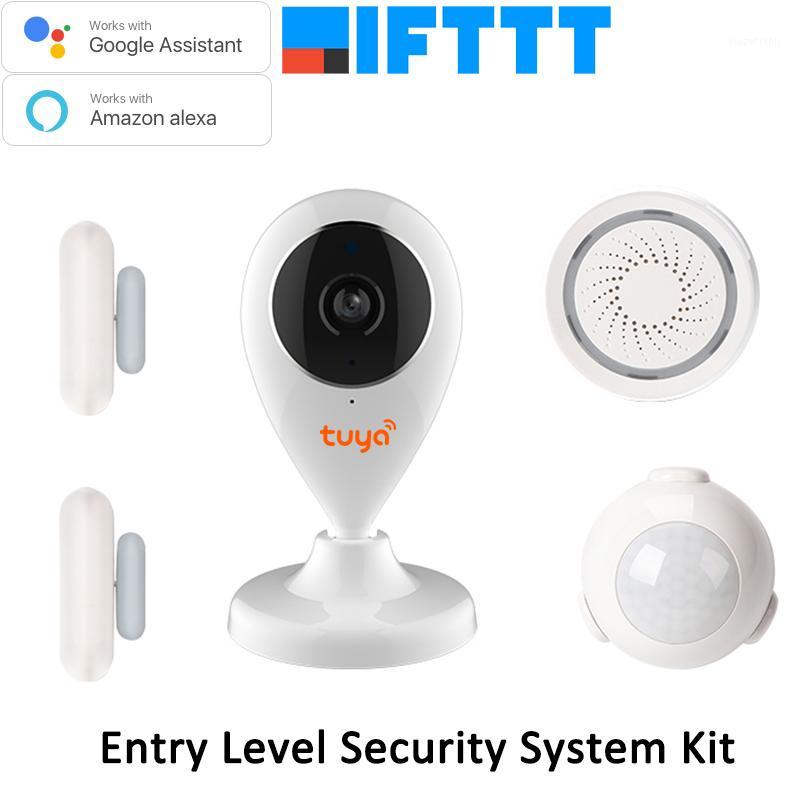 

Tuya Smart Life HD IP Camera Door PIR Sensor Siren Wireless WiFi APP Remote Control Home Alarm Systems Video Alarm Kit1