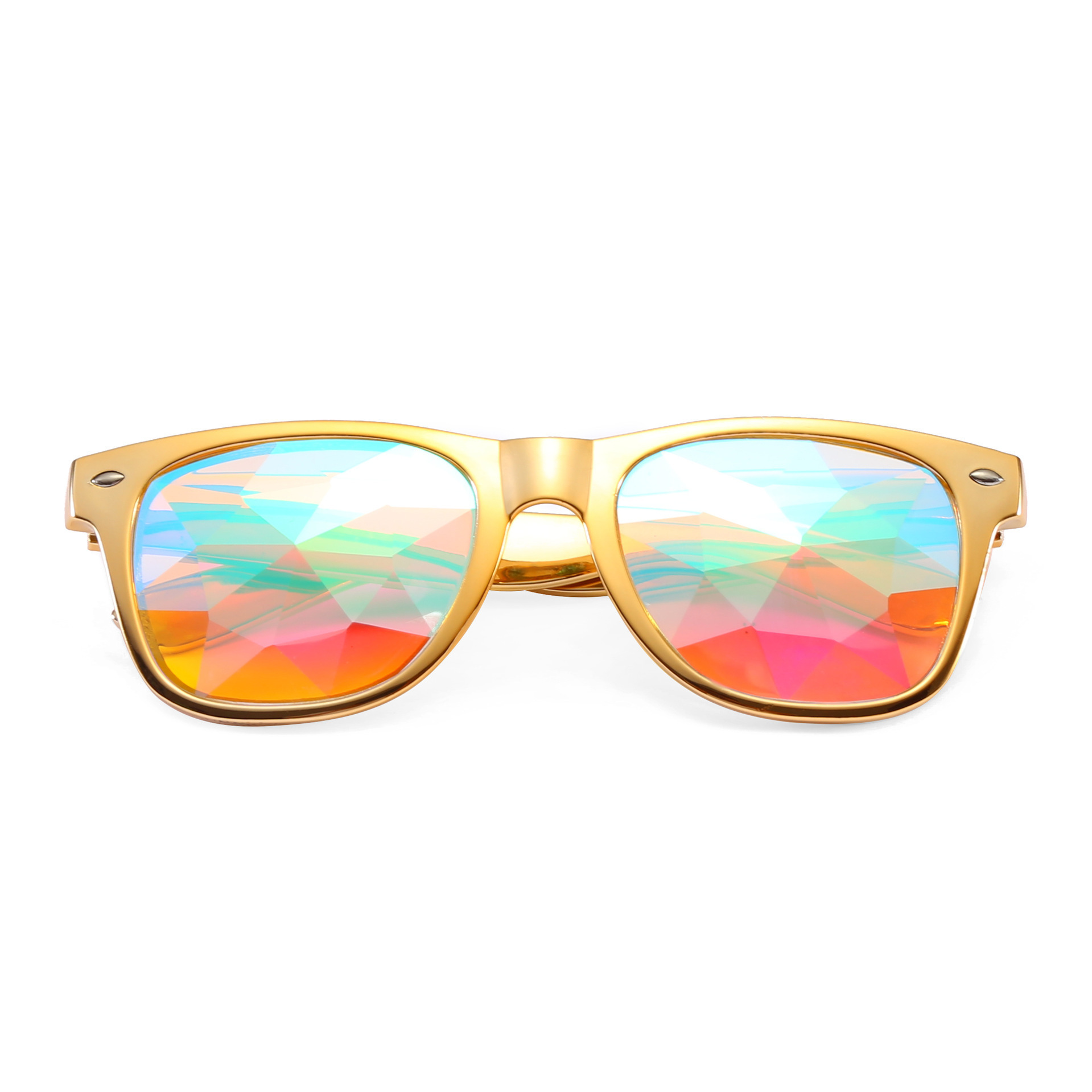 

Party Kaleidoscope New Men's Sunglasses Psychedelic Glass Women's Facet Lenses Mosaic Prom Decorative Glasses Hinge Sunglasses