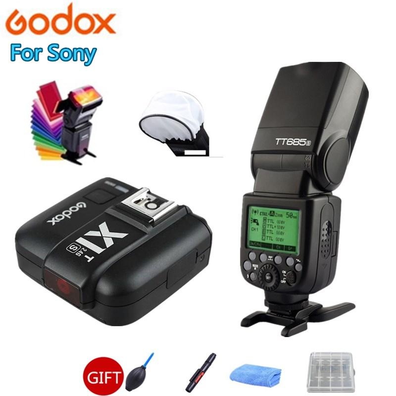 

Godox685S Flash Speedlite 2.4G HSSL GN60 + X1T-S Trigger Transmitter for A58 A7RII A7II A99 A9 A7R A6300 + Gift Kit