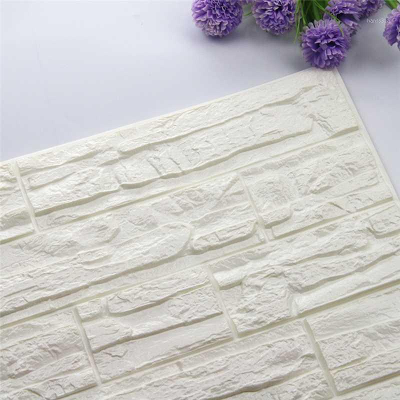 

70cm x 77cm 3D Brick DIY Marble Wall Sticker Home DIY Wallpaper Panels Room Decal Stone Decoration Embossed Wall Decal Poster1