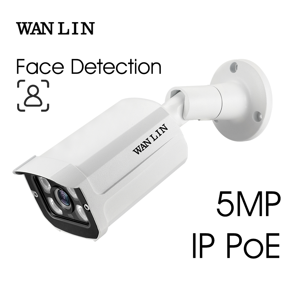 

WANLIN Sony IMX335 5MP Full HD SONY IMX307 2MP 1080P Outdoor Face Detection Network Camera H.265X IP66 Waterproof Metal Bullet