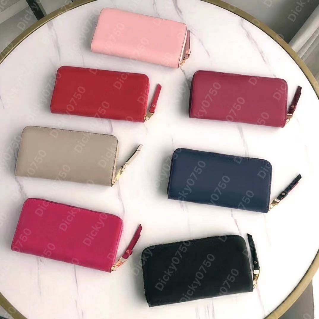 

Women Wallets long coin Purse Designer Bags Card Holder women color embossing zipper Purses Fashion mens wallet luxury bag wholesaler dicky0750 M60017, Red