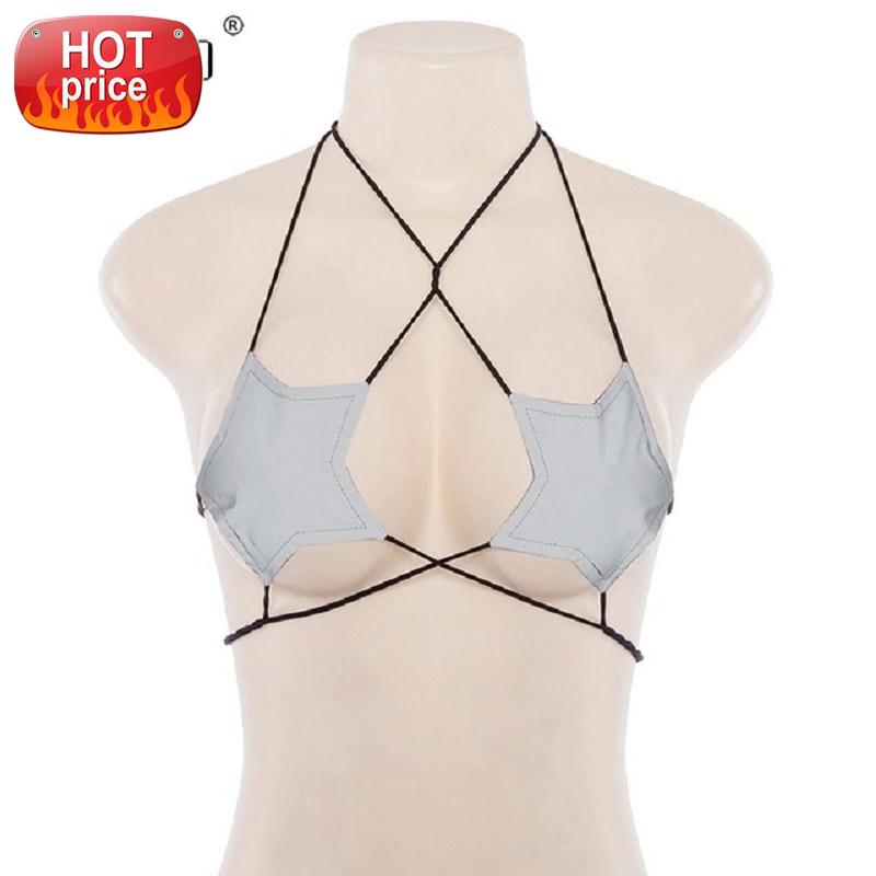 

AKYZO Women Summer Sexy Black Star Bustier Crop Top Simple Hanging Neck Tank Casual Women bandage cami Tops #ib7y, White