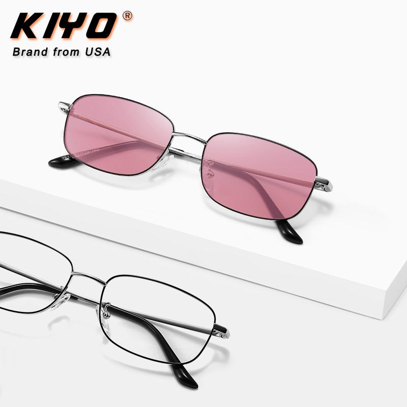 

KIYO Brand 2021 New Women Men Square Sunglasses Metal Classic Sun Glasses High Quality UV400 Driving Eyewear 9645