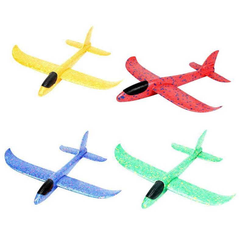 

37cm Foam Plane Airplane Toys Hand Throw Epp Launch Glider Flexible Plane Kids Gift Toy Free Fly Airplane Puzzlefjjf Model Toy