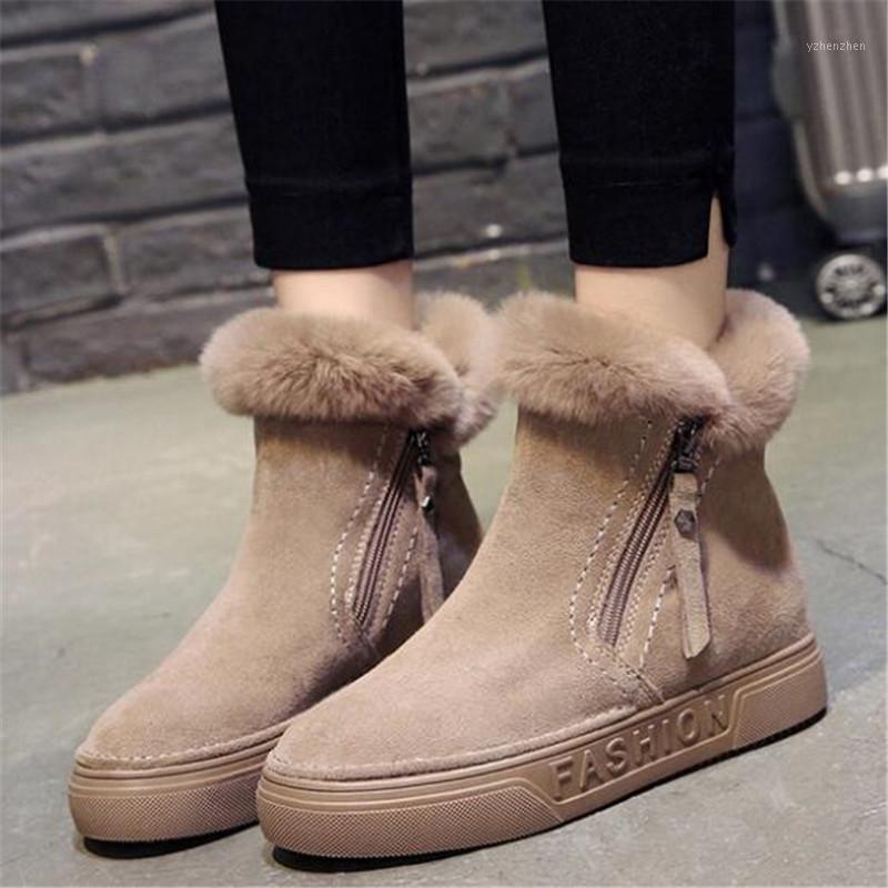

Dropshipping New winter snow boots female short tube plus velvet short boots female riding cotton shoes zapatos de mujer1, 01