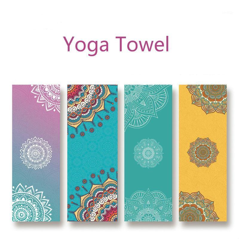 

High Quality Anti Slide Yoga Towel Yoga Mat Sweat Absorption Mandala Custom Made Gym Fitness Equipment Exercise Accessories1, Red