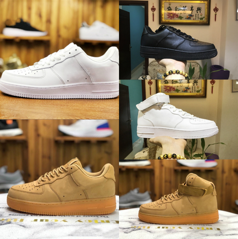 

Wholesale 2021 New Designers Outdoor Men Low Skateboard Shoes Cheap One Unisex 1 Knit Euro Airs High Women All White Black Walking Shoes G66, F501