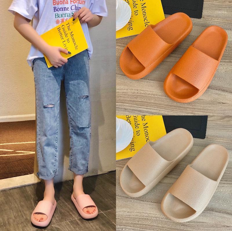 

Slippers Women's Thick-Soled Summer Bathroom Korean-Style Eva Non-Slip Wear-Resistant Mens House Slippers Shoes Woman1, Pink