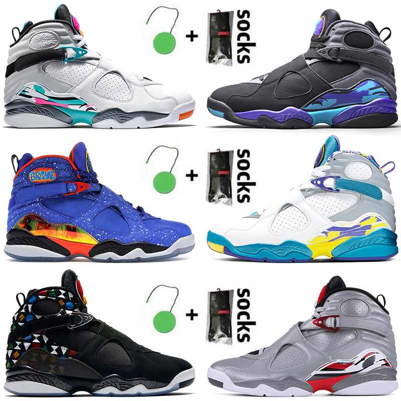

Authentic 2022 Top Fashion Men Basketball Shoes Jumpman 8 8s South Beach Mens White Aqua Black Off Doernbecher Reflective Bugs Bunny Trainers Sneakers, A1 south beach