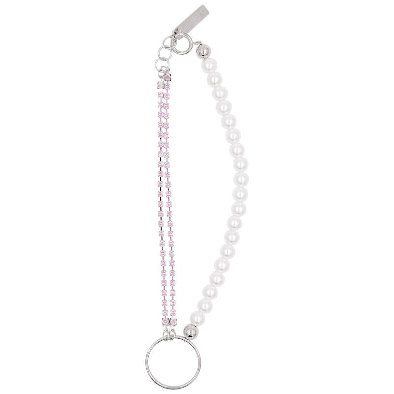 

Korean Version justin Pearl Pink Crystal Chain Choker Necklace Fairy Luxury Clavicle Simple Jewelry For Women Wedding Gifts