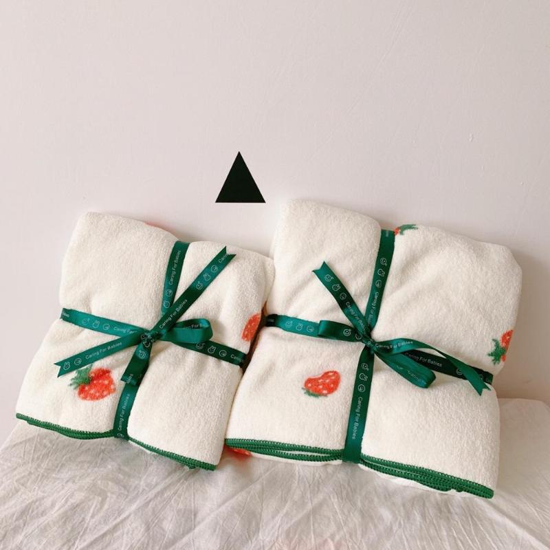 

2pcs/set soft parent-child bath towels household towel set body towel face set