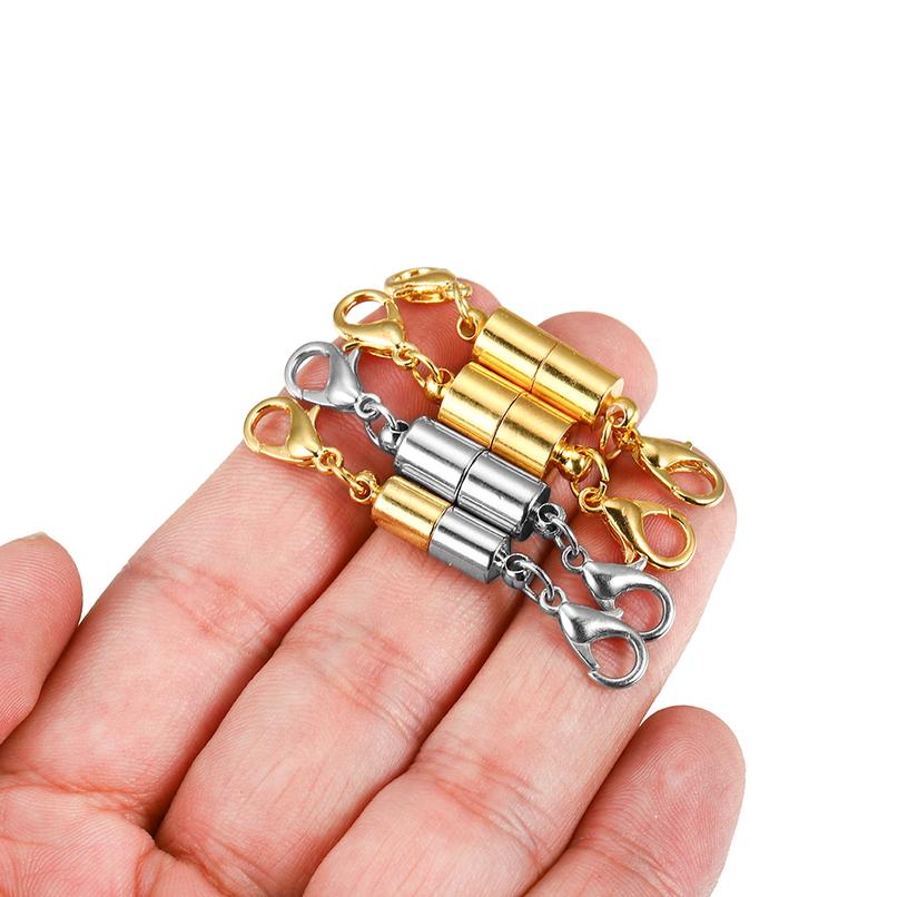 

5pcs/lot Lobster Clasp Metal Copper Magnetic Connectors For Diy Leather Bracelets Necklace Jewelry Making Findings wmtNkF