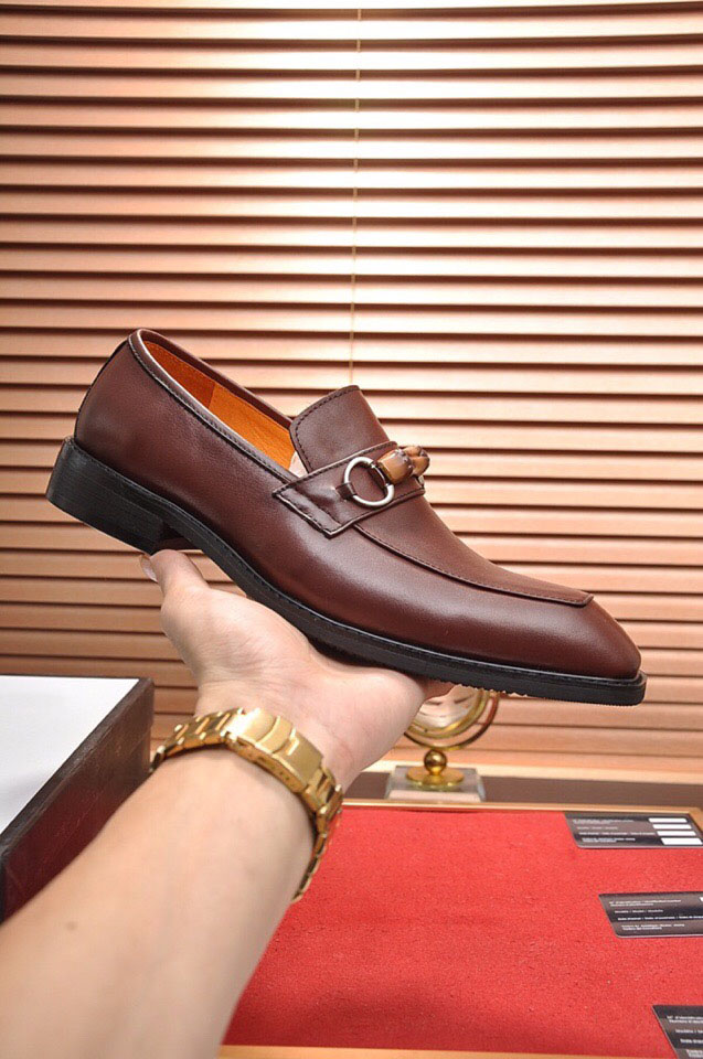 

2021 Mens Fashion Business Dress Shoes Genuine Leather Loafers Men Flats Brand Office Wedding Party Formal Oxfords Size 38-45, Black