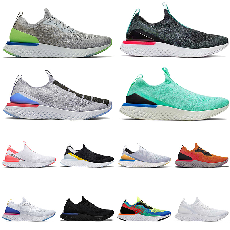 

Top High Fashion 2021 EPIC REACT Fly Knit Shoes Running Shoes for Men Women Grey Volt pewter ALL White Trainers Sport Sneakers 36-45, 27 36-40 pale yellow