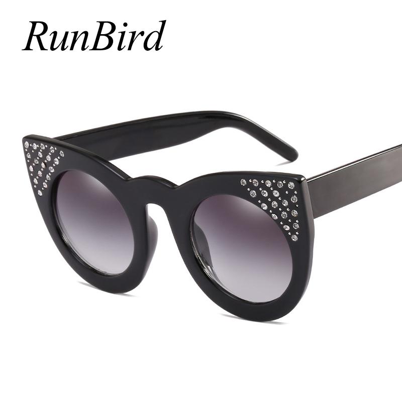 

2020 Vintage Cat Eye Sunglasses Women Retro Rhinestone Sun Glasses For Woman Cateye Sunglass Black Female Shades Oculos 1260R