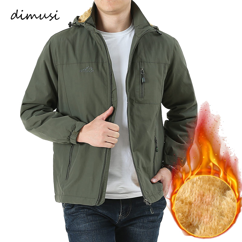 

Winter Mens Jacket Male Thick Fleece Warm Army Tactical Windbreaker Jacket Mens Outwear Breathable Hooded Coats Clothing, Dark blue