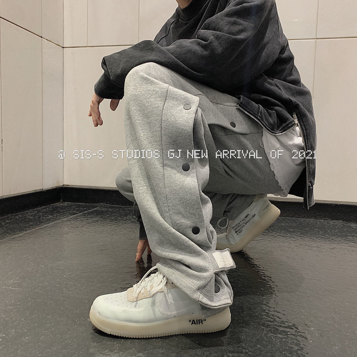 

Men' Casual Oversize Sweatpants 2021 Spring Summer New Woman Fashion Trousers Solid Color Male Pants Hip Hop 229j, Black