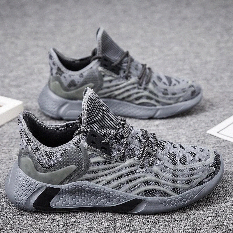

2020 Summer Mesh Men Casual Chunky Sneakers Lac-up Men Shoes Lightweight Reflective Walking Sneakers Tenis Zapatillas Hombre #FG6f