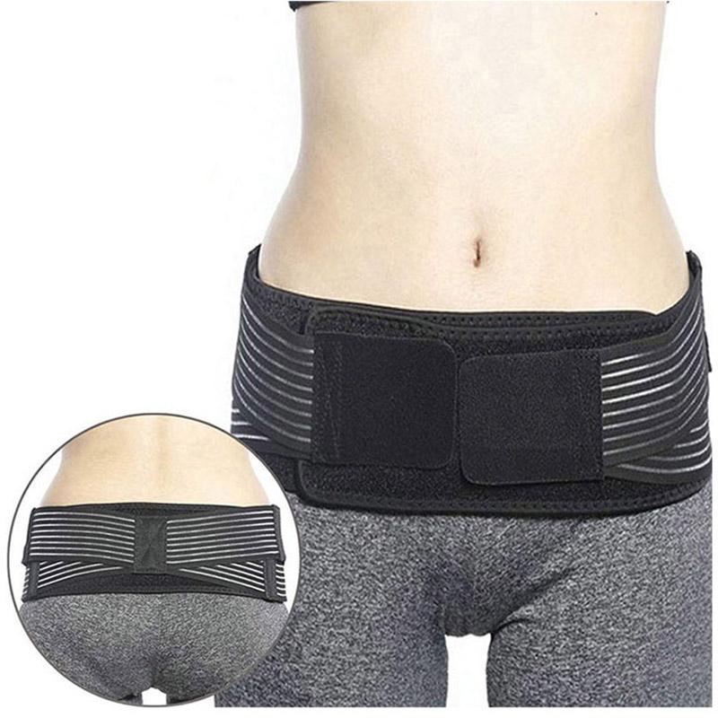 

Waist Correction Belt Joint Anti Slip Supportive Postpartum Recovery Adult Healthy Shaper Elastic Pelvic Hip Support Belt, Black