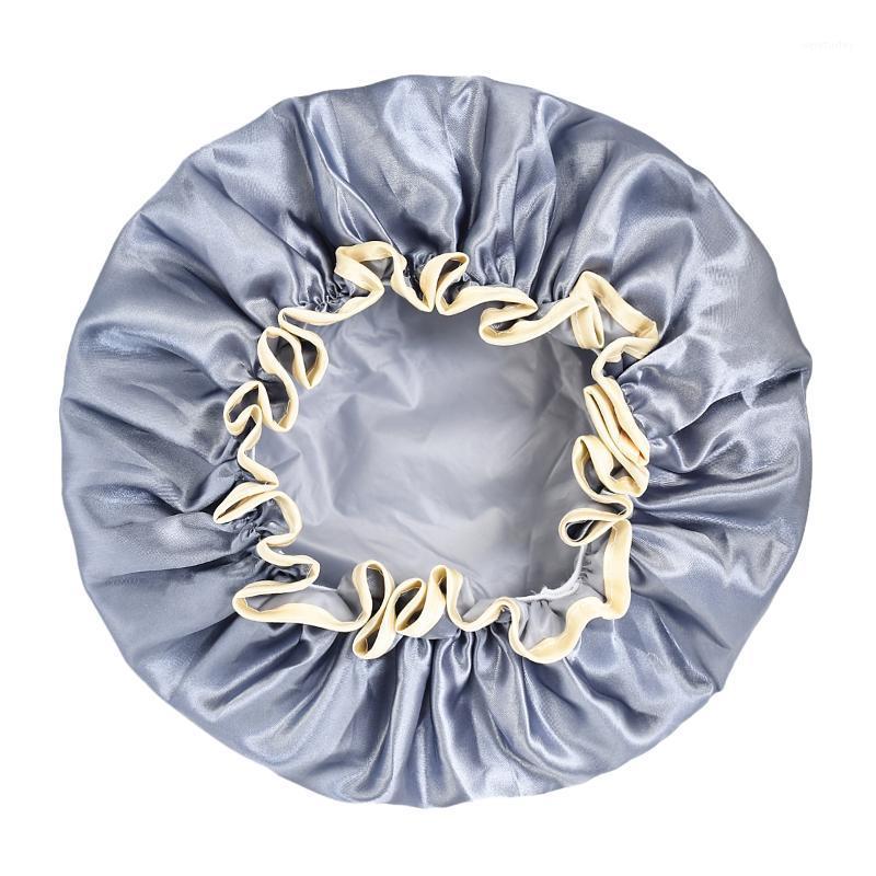 

Bathroom Bath Cover Hat Hair Double Women Layer Waterproof Shower Bath Cap Supplies Shower Caps Bathroom Accessories1